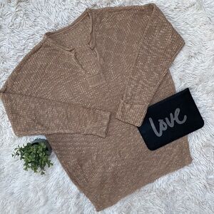 Boutique Open Knit Sweater 💗 Tan